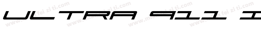 Ultra 911 Italic字体转换